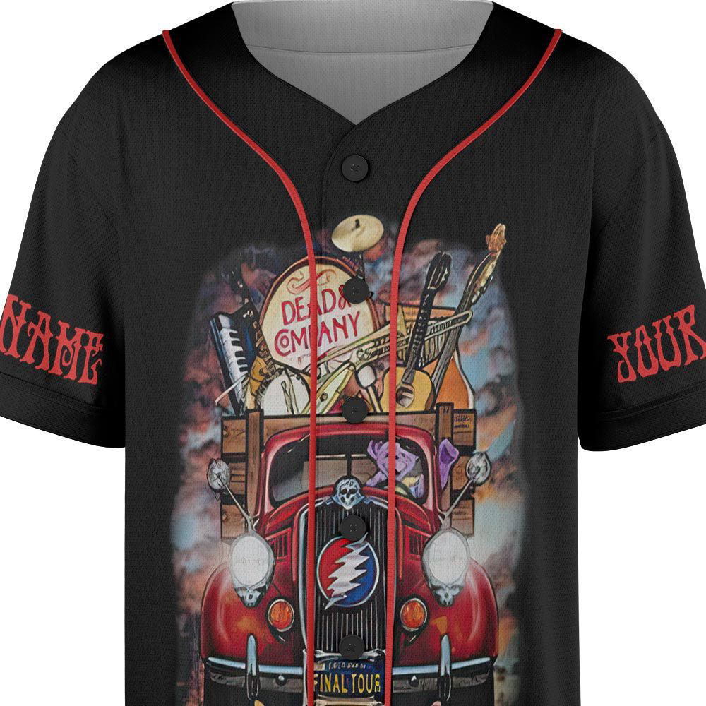 Custom Name Dead Co 2023 The Final Tour Truck Music Baseball Jersey - lylyprint.com