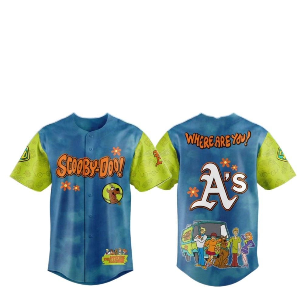 2025 Athletics Scooby-Doo Baseball Jersey - Grishko.com
