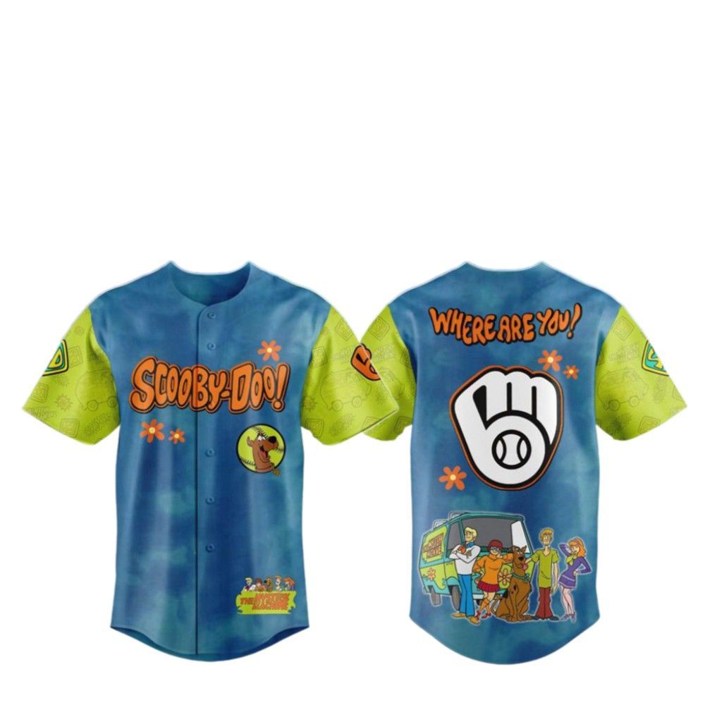 2025 Brewers Scooby-Doo Baseball Jersey - Grishko.com