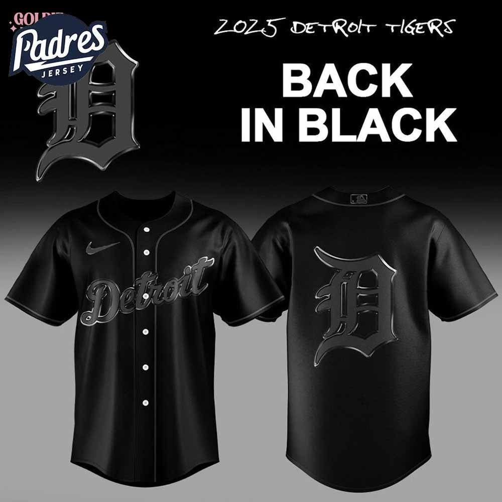 2025 Detroit Tigers Back In Black Baseball Jersey - Padres Jersey Oasis: Elevate Your Baseball Style Game
