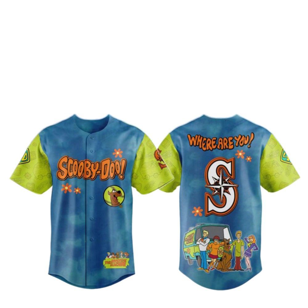 2025 Mariners Scooby-Doo Baseball Jersey - Grishko.com
