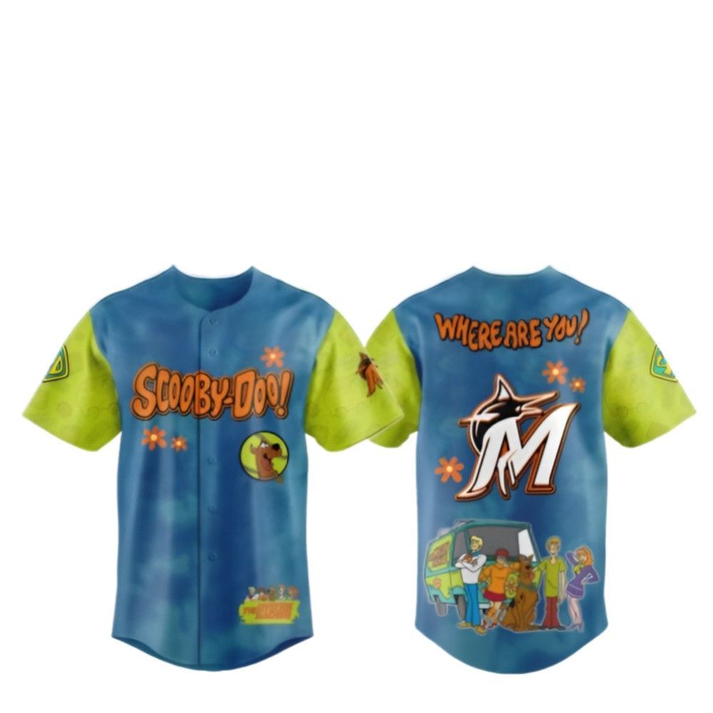 2025 Marlins Scooby-Doo Baseball Jersey - Grishko.com
