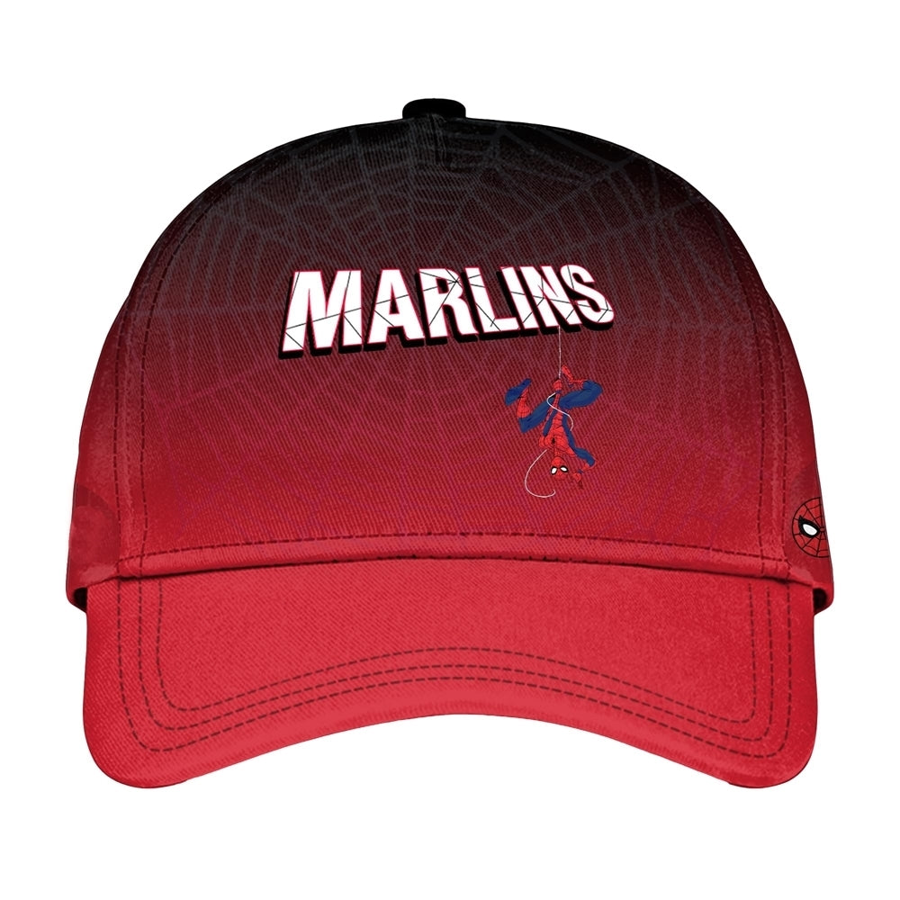 2025 Miami Marlins Spider Man Night Baseball Jersey - Grishko.com