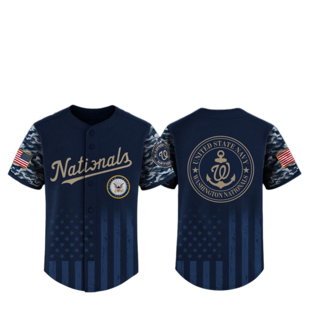 2025 Nationals US Navy Appreciation Night Jersey - Grishko.com