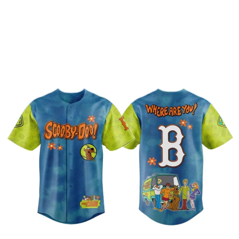 2025 Red Sox Scooby-Doo Baseball Jersey - Grishko.com