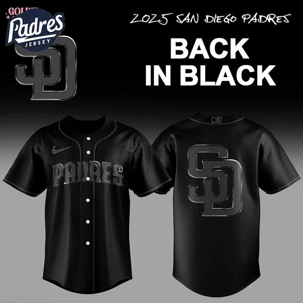 2025 San Diego Padres Back In Black Baseball Jersey - Padres Jersey Oasis: Elevate Your Baseball Style Game