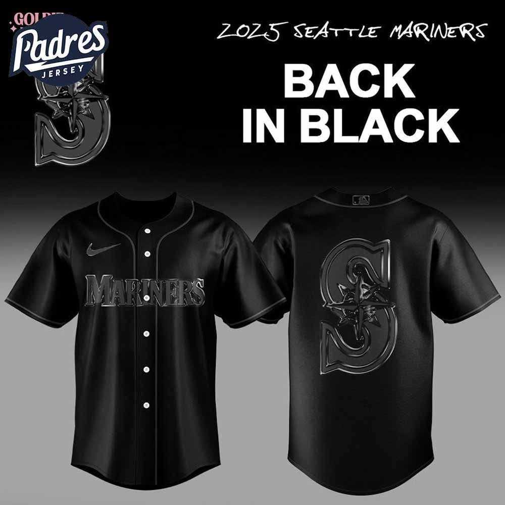 2025 Seattle Mariners Back In Black Baseball Jersey - Padres Jersey Oasis: Elevate Your Baseball Style Game