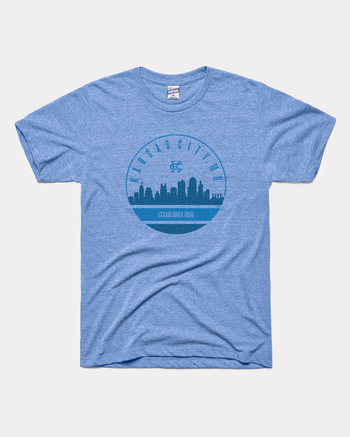 KC EST 1850 Ash Tonal Vintage Blue T-Shirt