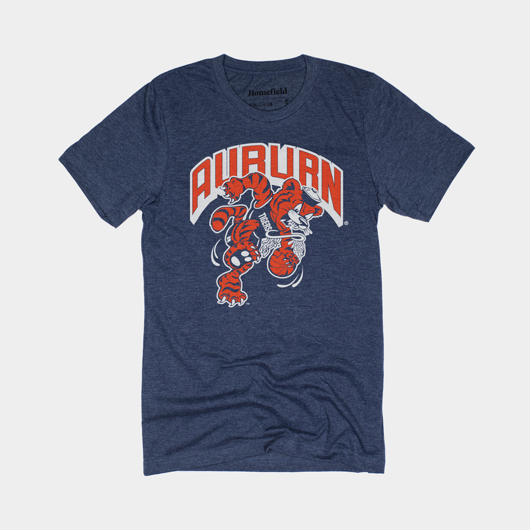 Vintage Auburn Basketball T-Shirt Style001