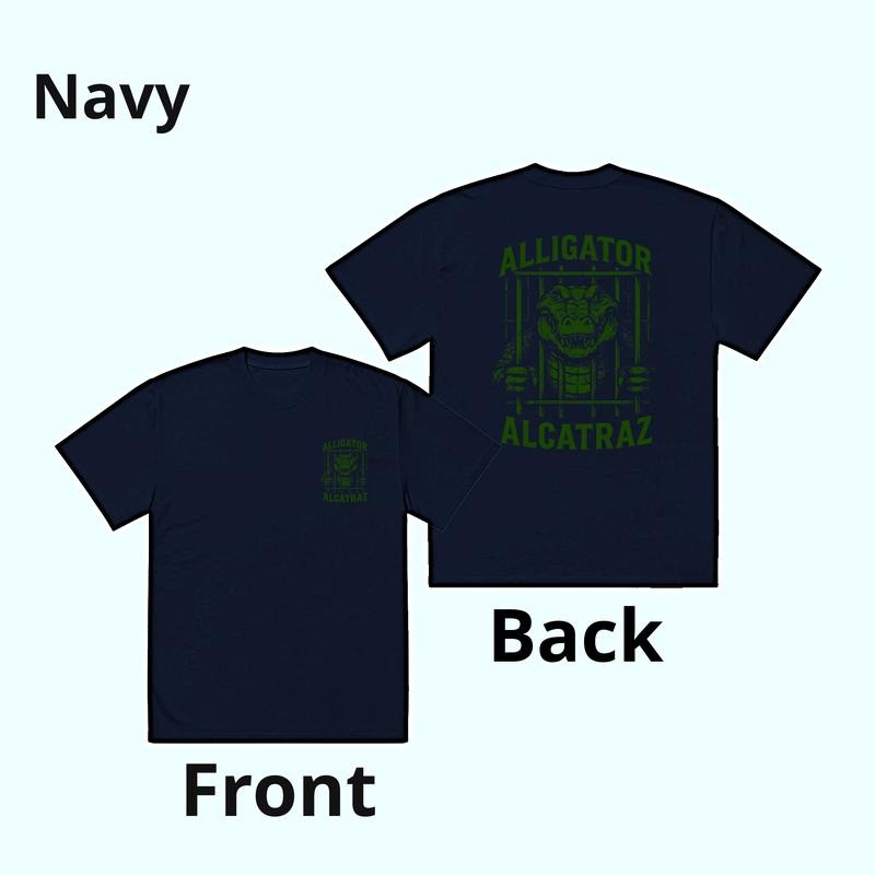 Alligator Alcatraz T-shirt For Men and Women, Funny Florida Gift, Shirt Casual Cotton Top,graphics t-shirt