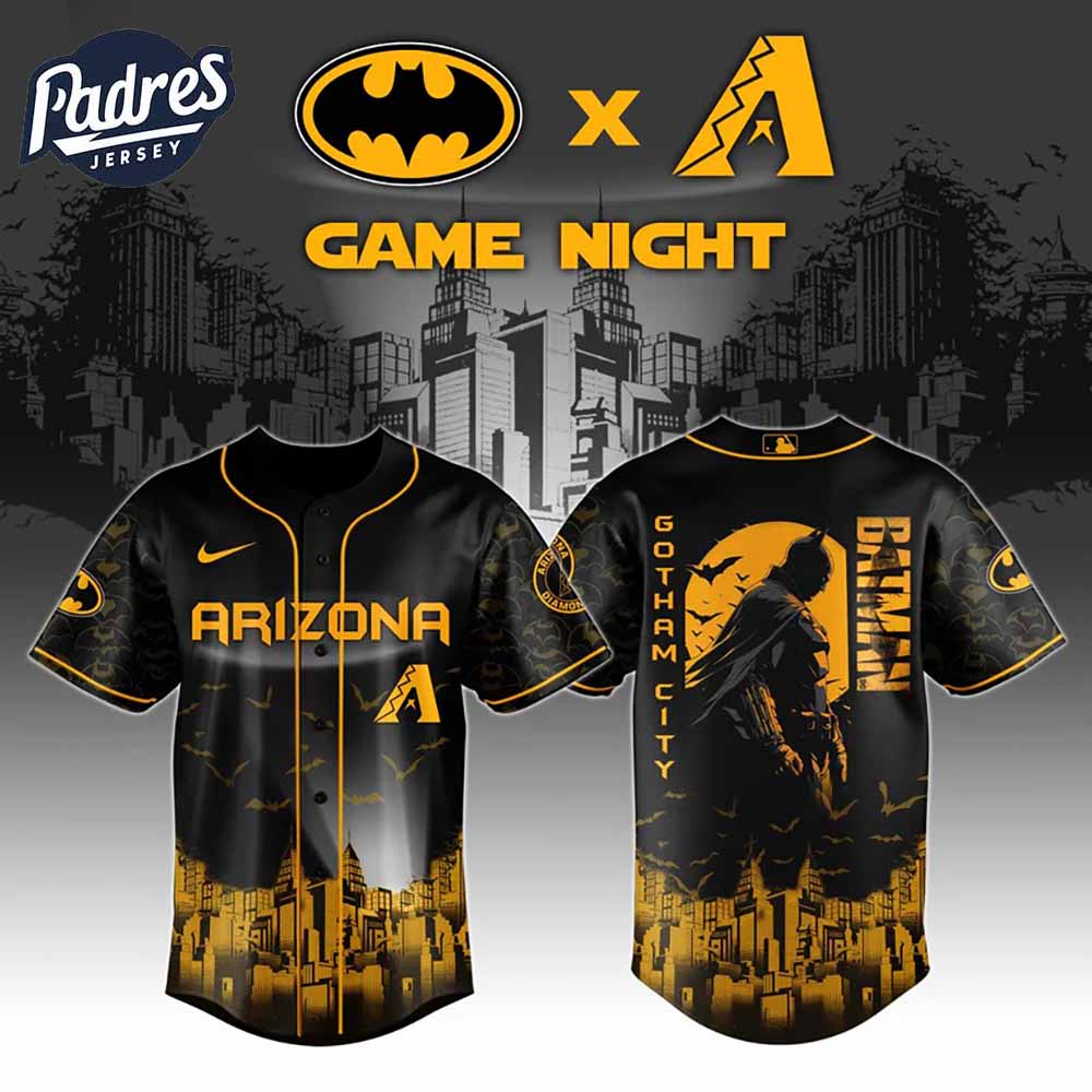 Arizona Diamondbacks x DC Batman Game Night Baseball Jersey 2025 - Padres Jersey Oasis: Elevate Your Baseball Style Game