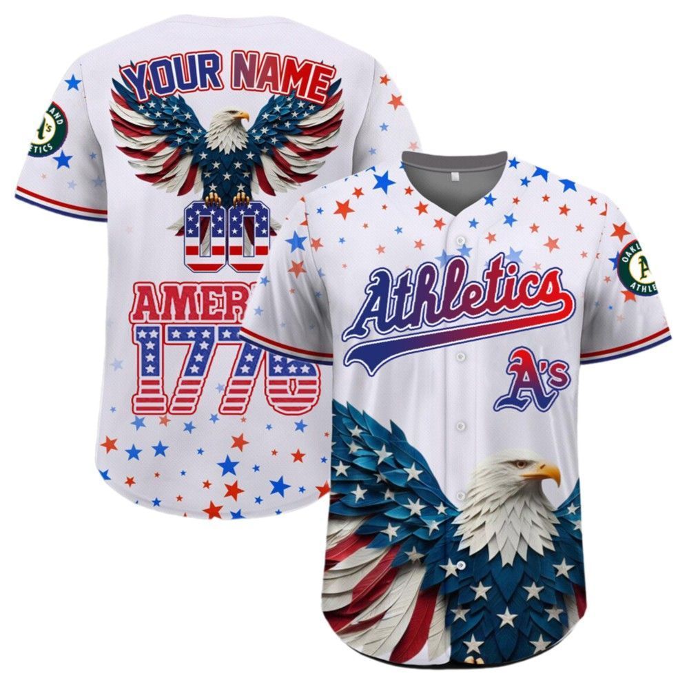 Athletics Independence Day Baseball Jersey 2025 - Grishko.com
