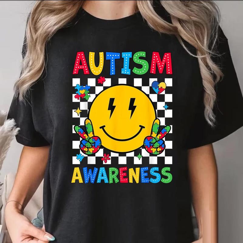 Autism Awareness Coquette T-Shirt, Autism Awareness Shirt, Puzzle Autism Ribbon Mama Unisex Cotton