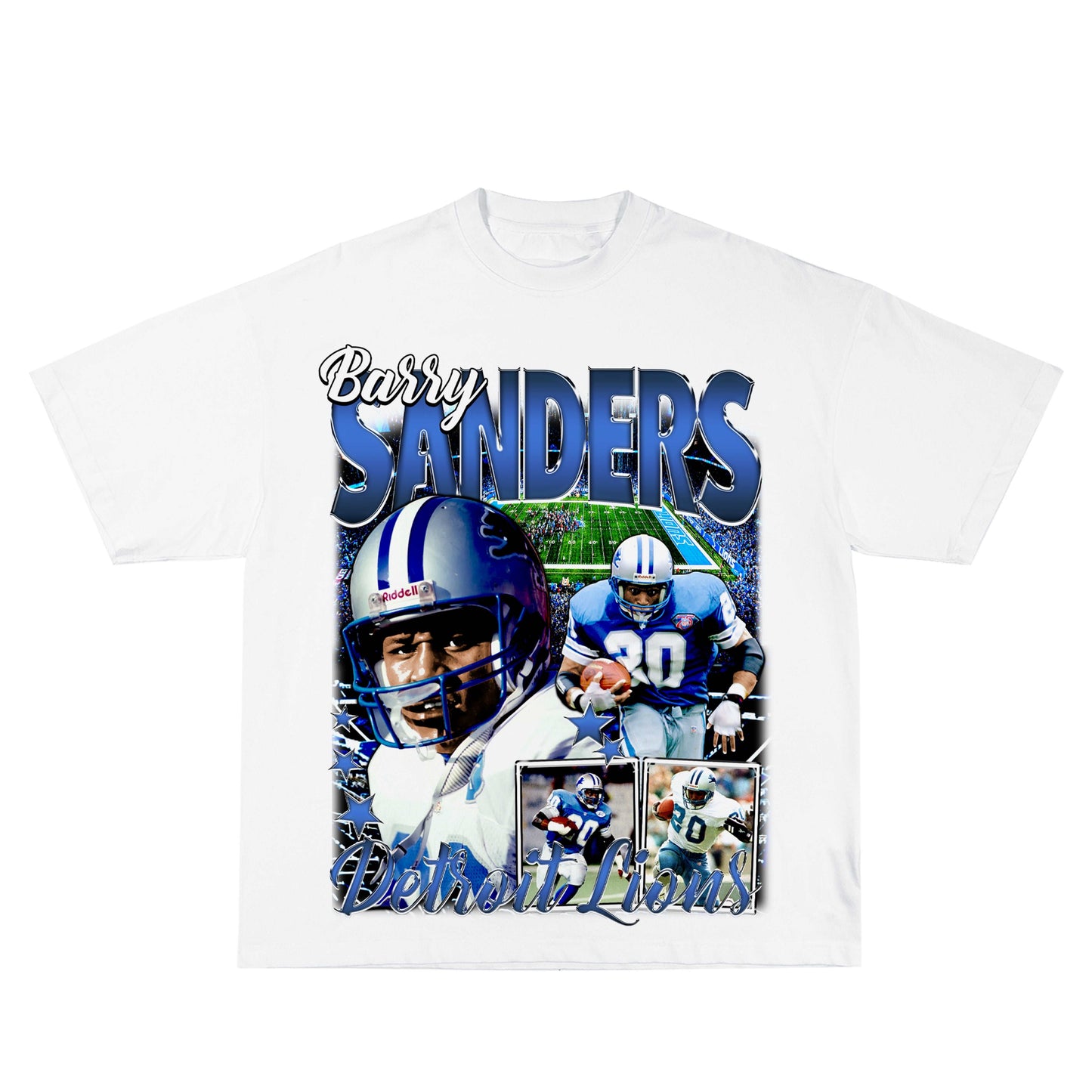 Barry Sanders Tee Style001
