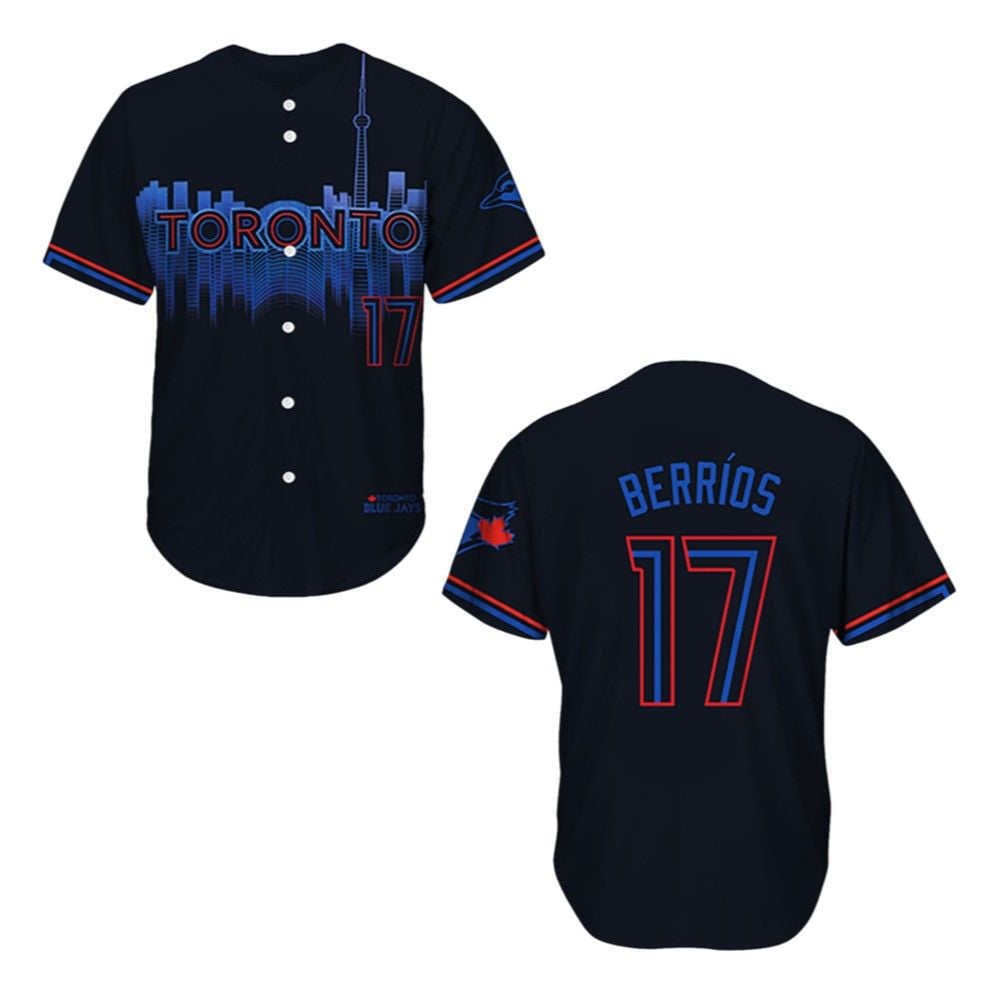 2025 Giveaway Blue Jays Jose Berrios City Connect Jersey - Grishko.com