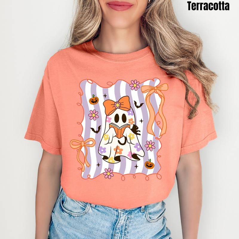 Bookish Ghost Girl Comfort Colors T-Shirt 'NLB'