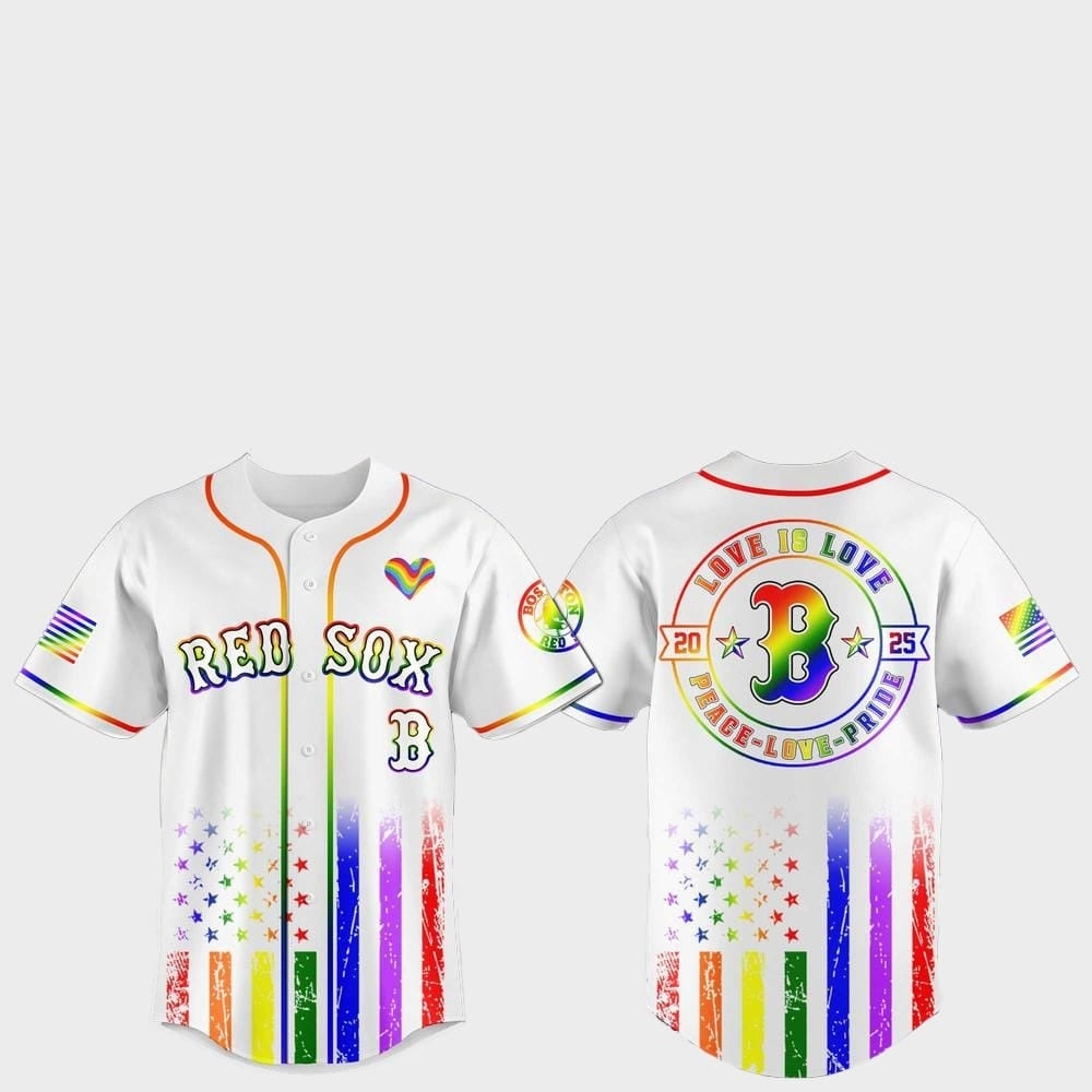 Boston Red Sox Pride Month Love Is Love 2025 Jersey - Grishko.com