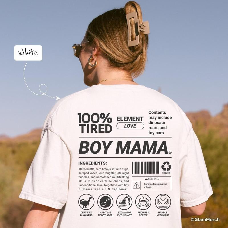 Boy Mama Shirt, Mother's Day Gift, Funny Mom Definition T-Shirt, Boy Mama Club, Mum Birthday Gift, Tired Mom Tee