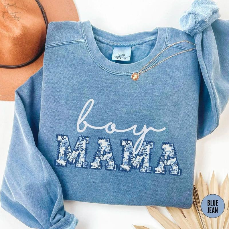 Boy Mama Sweatshirt, Toile Boy Mama Shirt, New Mom Pregnancy Announcement, Mother's day Shirt, Gender Reveal Hoodie, Baby Announcement Crewneck