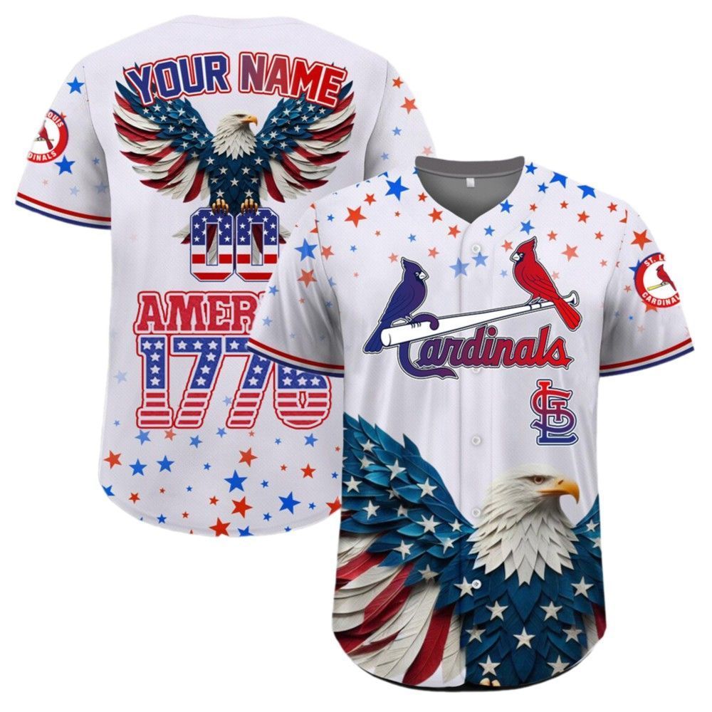Cardinals Independence Day Baseball Jersey 2025 - Grishko.com