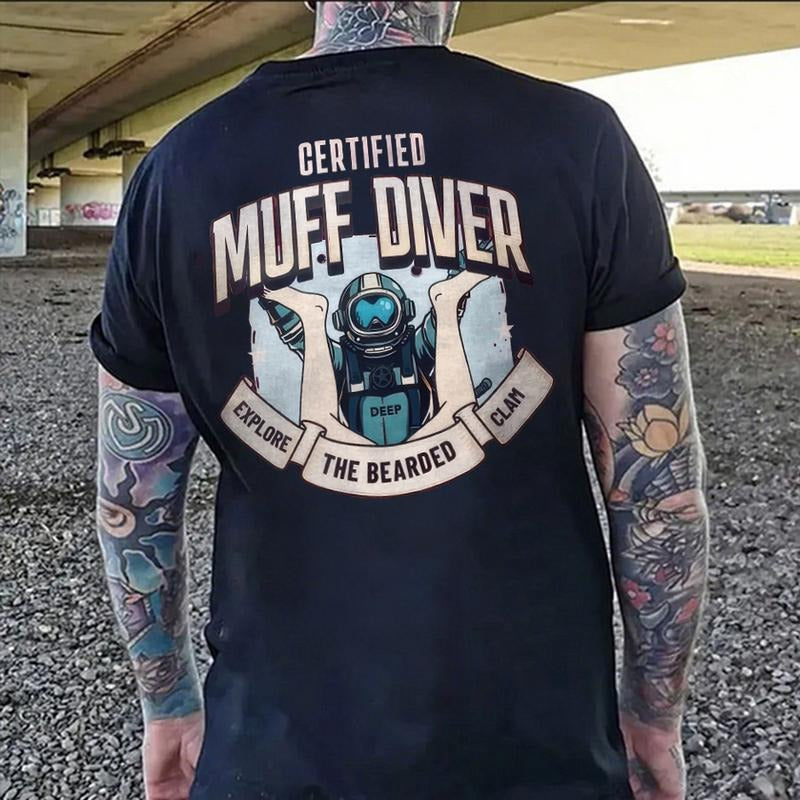 Certified Muff Diver Printed Men's T-shirt