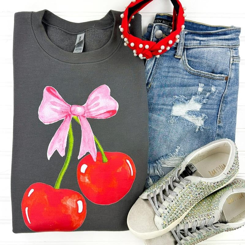 Cherry Coquette Gildan Sweatshirt