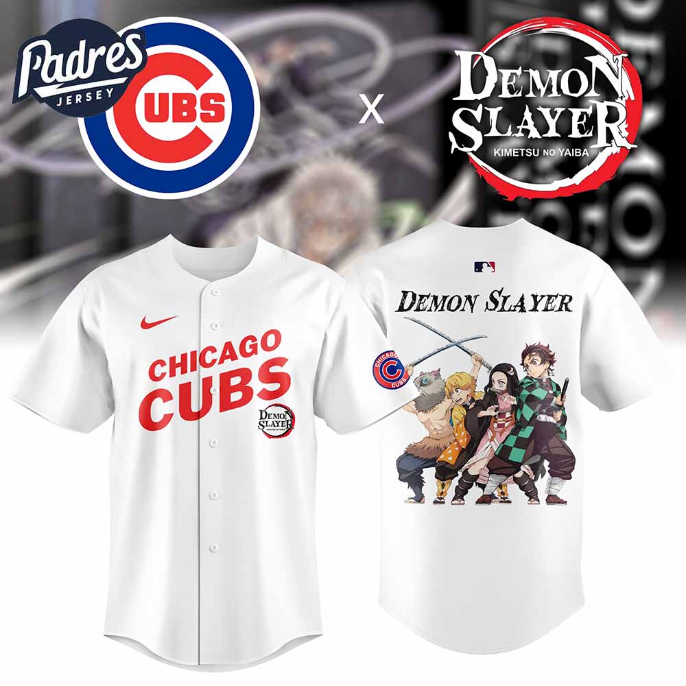 Chicago Cubs x Demon Slayer Baseball Jersey 2025 - Padres Jersey Oasis: Elevate Your Baseball Style Game