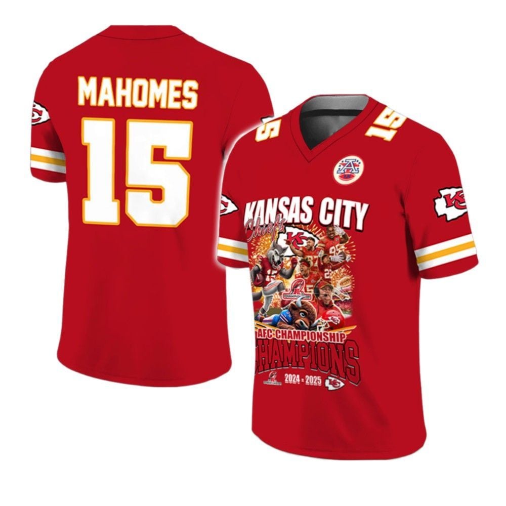 Chiefs AFC Champions 2025 Jersey - Grishko.com