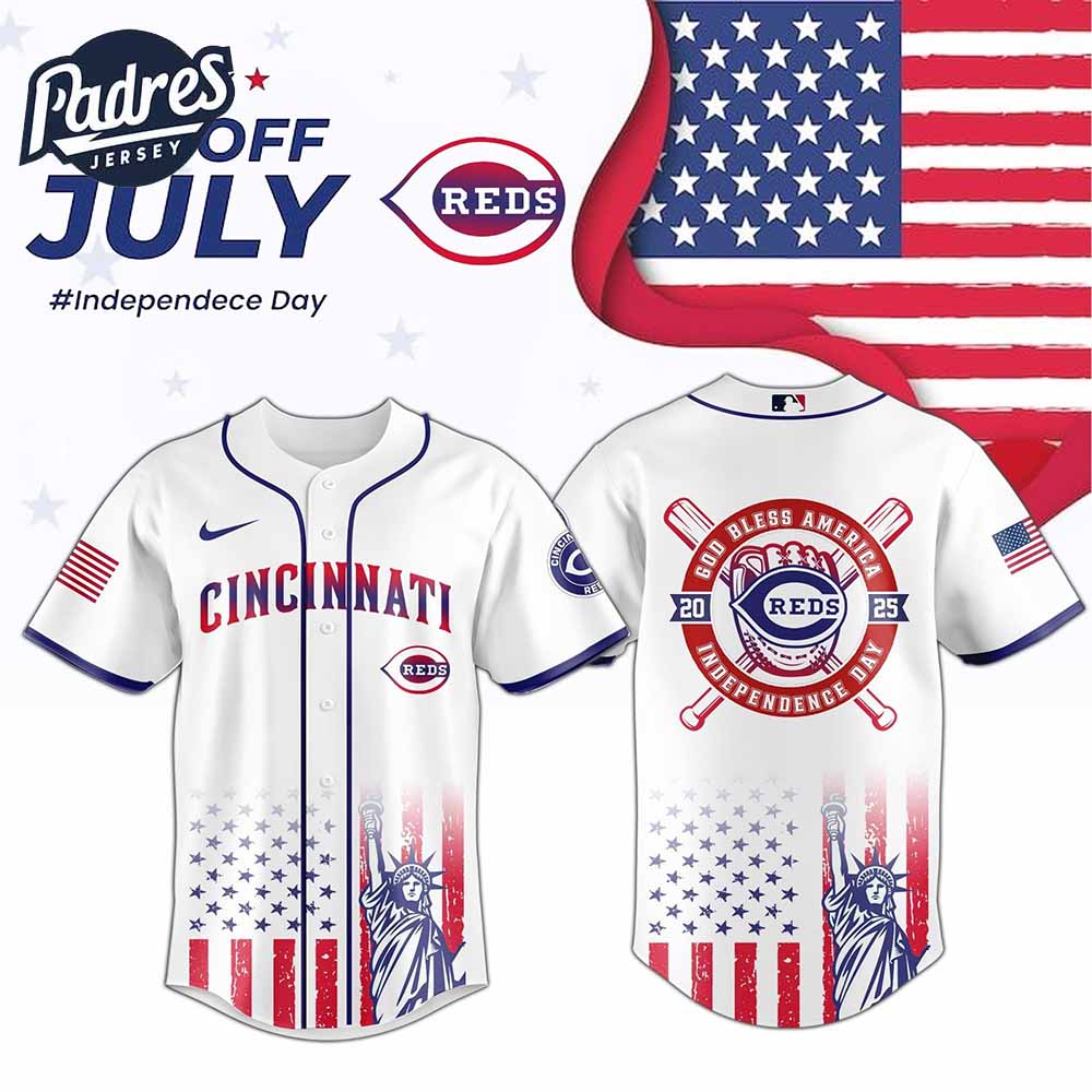 Cincinnati Reds Special Independence Day 2025 Baseball Jersey - Padres Jersey Oasis: Elevate Your Baseball Style Game