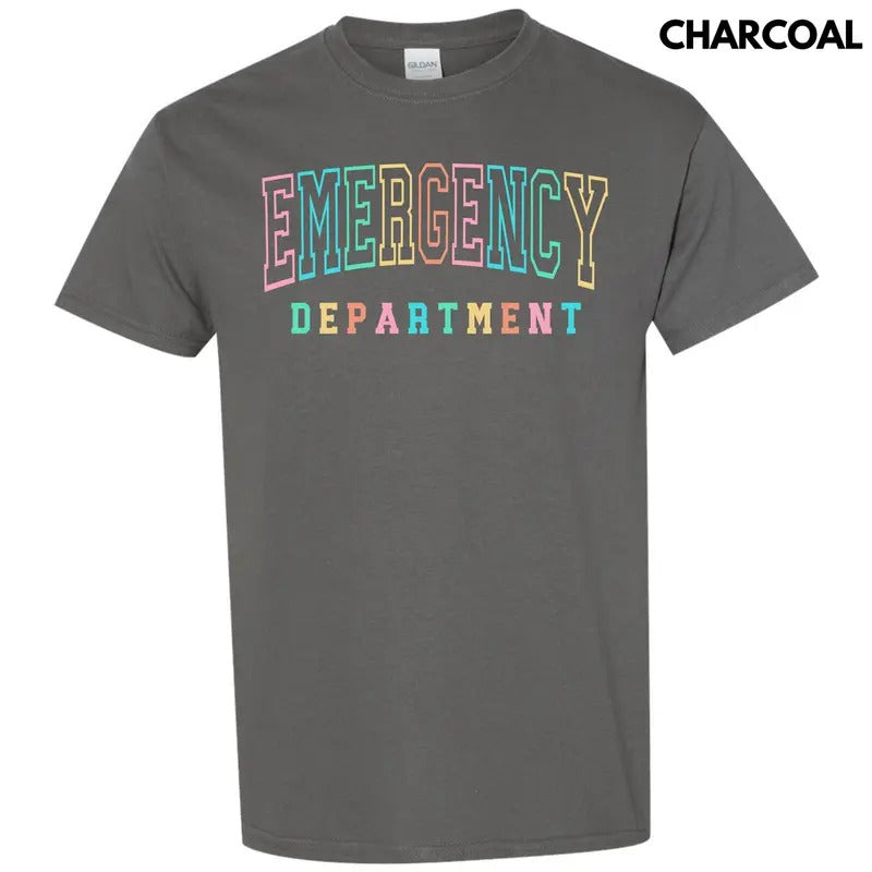 Colorful Emergency Dept Gildan Short Sleeve T-Shirt 'NLB'