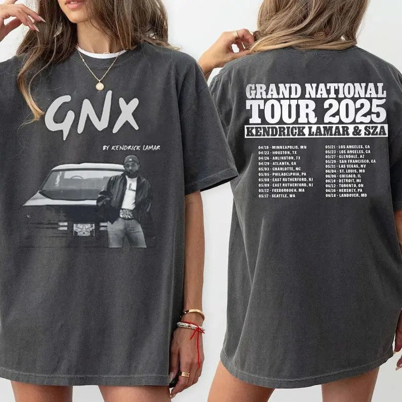 Comfort Colors Grand National Tour Shirt, Kendrick Lamar Tour 2025 Fan Shirt, Kendrick Lamar GNX Shirt, Kendrick Lamar Fan Gift