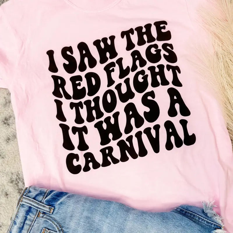 Comfort Colors Red Flags Graphic Tee