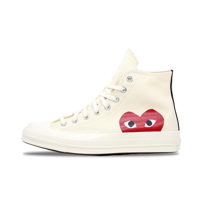 Converse Chuck Taylor Hi x CDG Comme Des Garcons PLAY White (150205C) Size 7-11 Running Canvas Sneakers