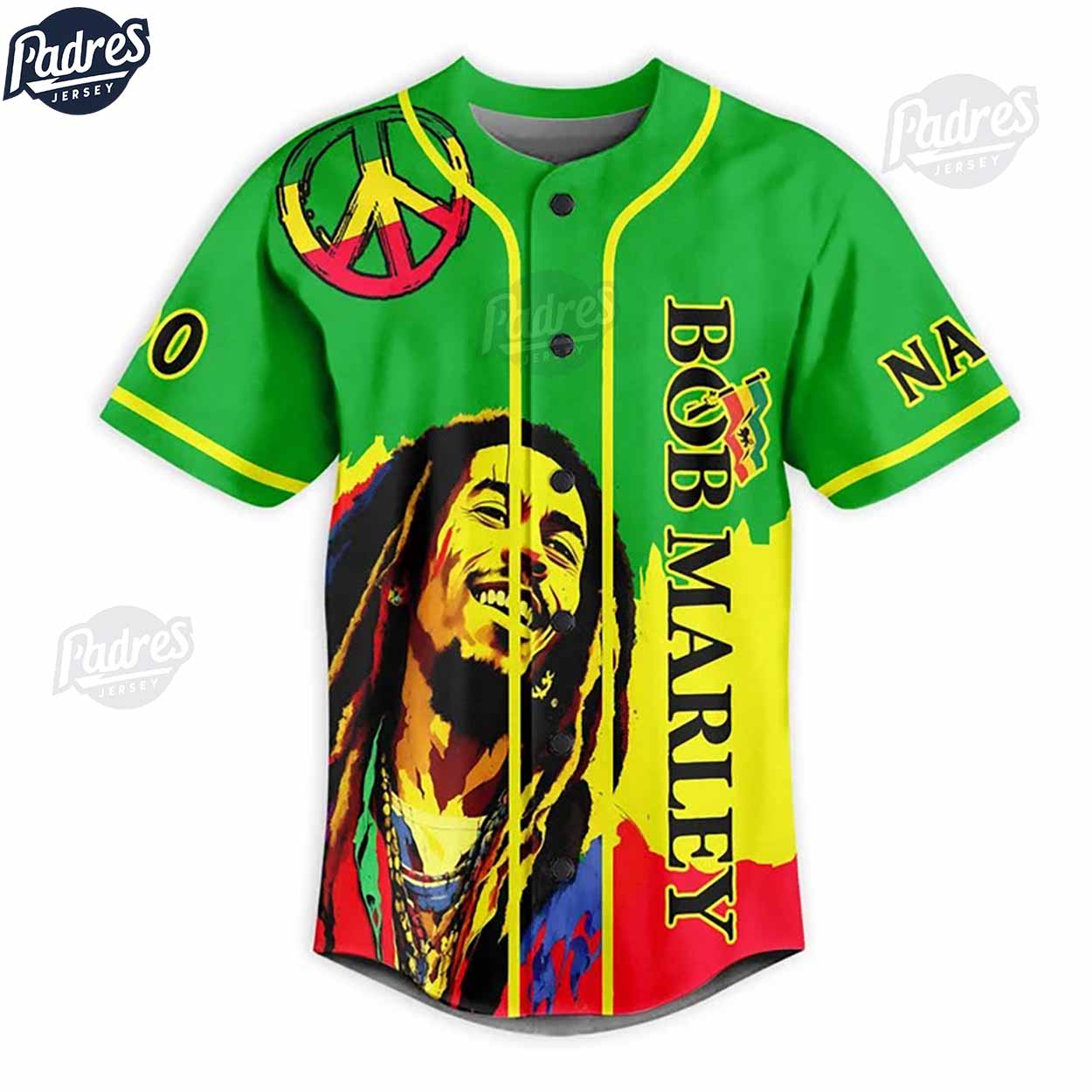 Custom Bob Marley Rastafari Is Not A Culture It's A Reality Baseball Jersey - Padres Jersey Oasis: Elevate Your Baseball Style Game