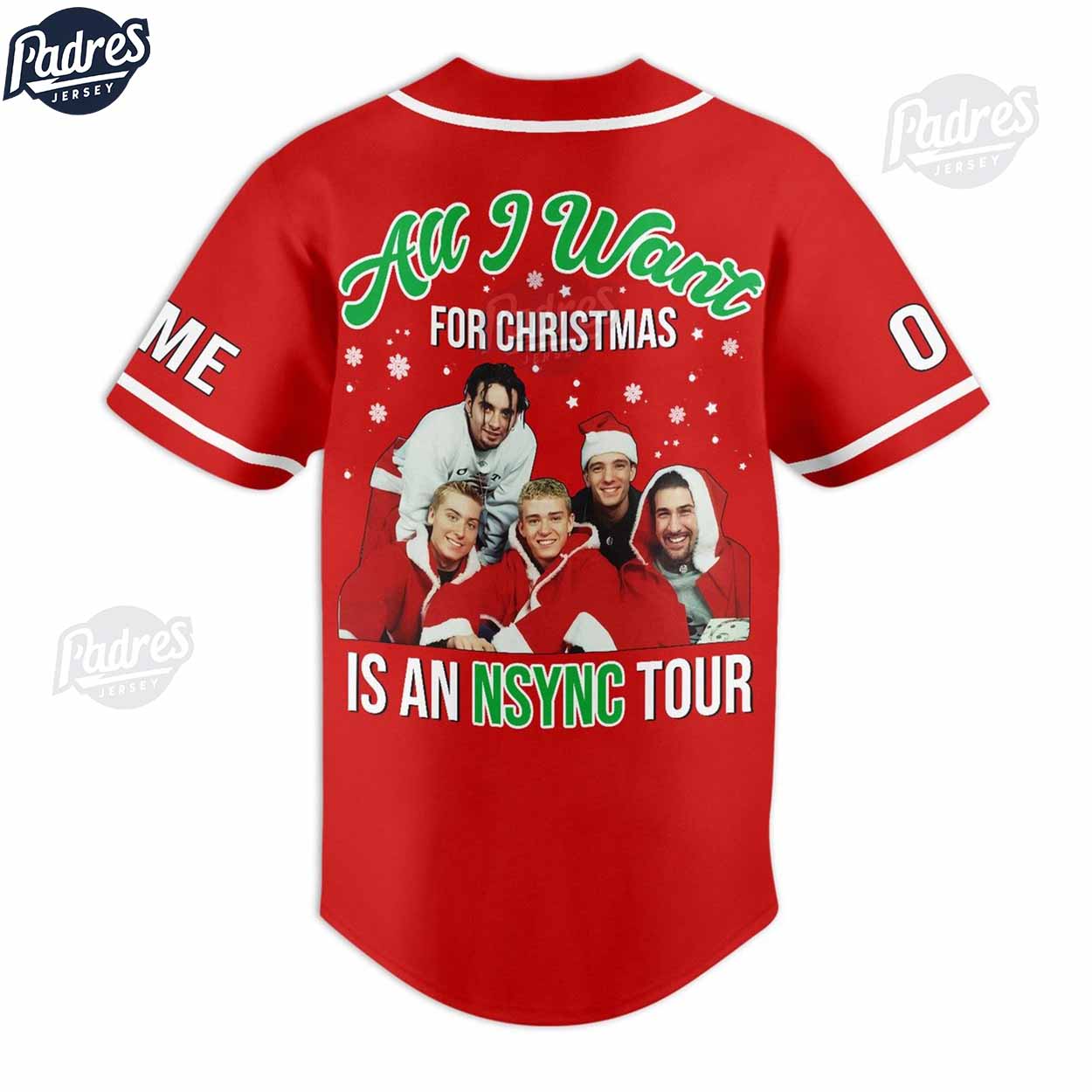 Custom Christmas NSYNC Tour Baseball Jersey - Padres Jersey Oasis: Elevate Your Baseball Style Game