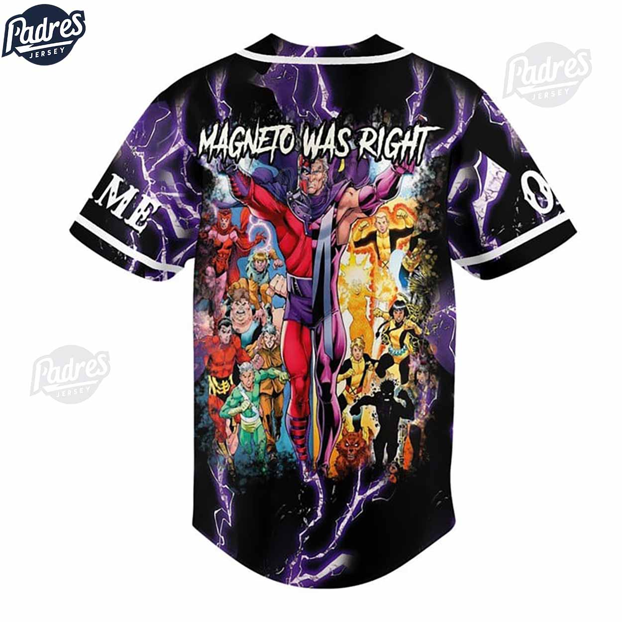 Custom X-Men 97 Magneto Baseball Jersey Style - Padres Jersey Oasis: Elevate Your Baseball Style Game