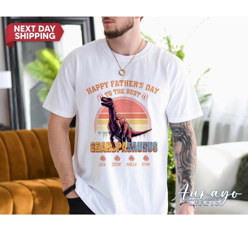 Dinosaur Dad Shirt, Funny Dad Gift, Fathers Day Shirt, Custom Dinosaur Dad Shirt, Dino Dad Vintage Shirt, Daddy Shirt For Men, Grandpa shirt