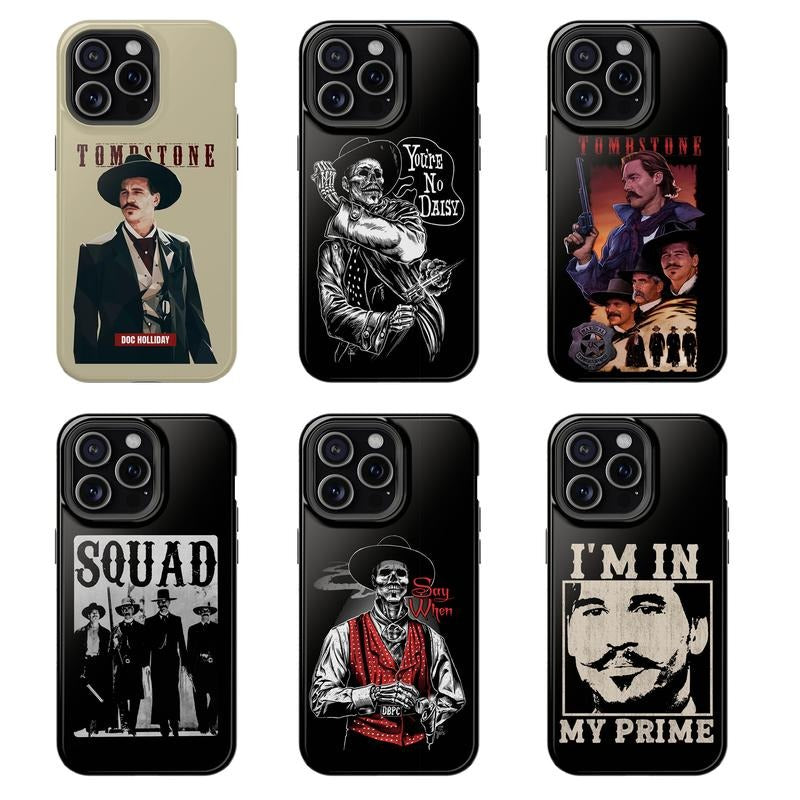 Doc Holliday Phone Case Val Kilmer Tombstone Tribute for Movie Buffs & Western Fans
