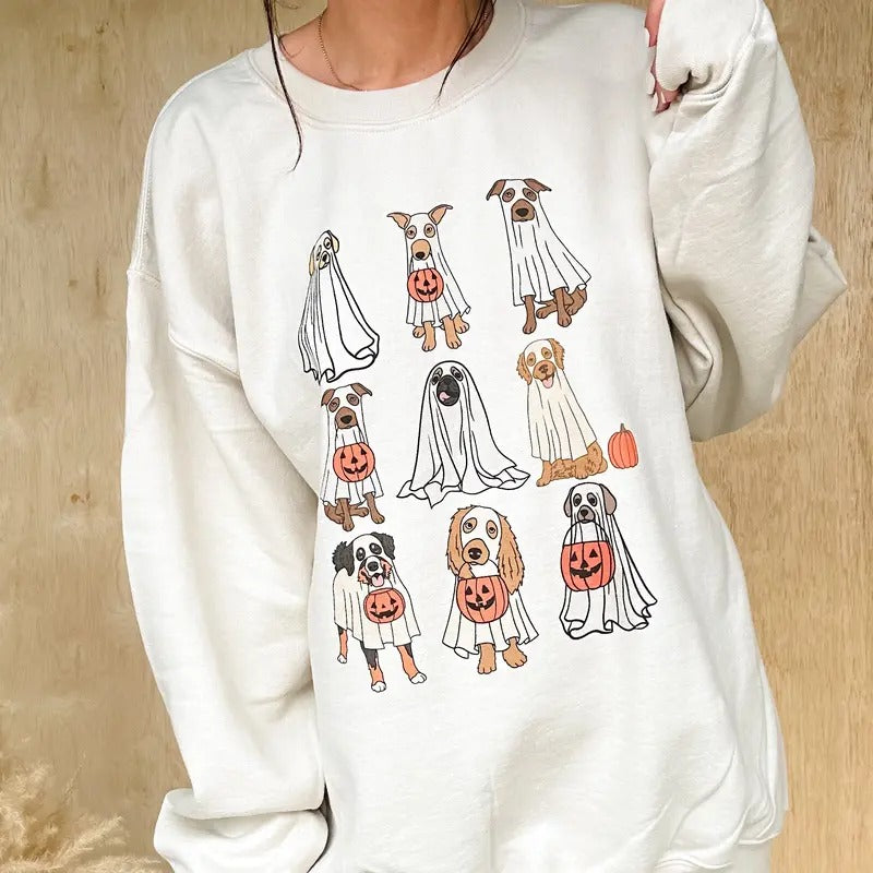 Dog Halloween Graphic Top