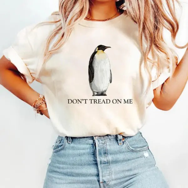Don't Treat On Me, Penguins Flippers Up Shirt, Funny Tariffs FDT , Subtle FDT Shirt Resistance Protest ,Heard Island