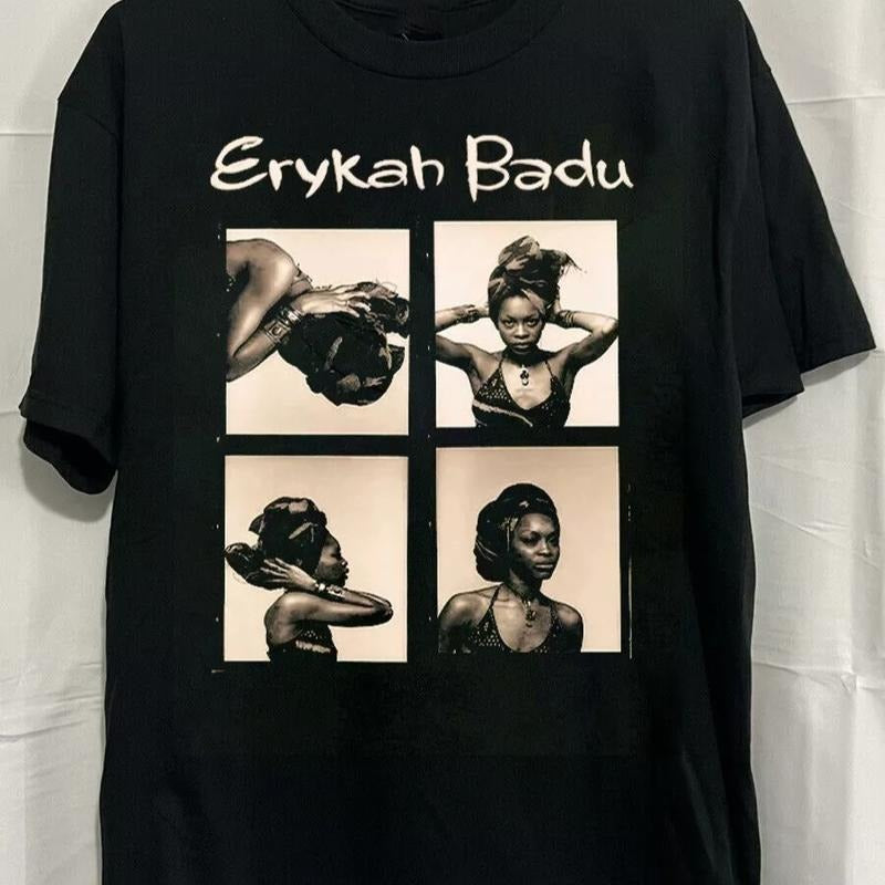 Erykah Badu Band Collection Full Size S to 5XL Cotton Unisex T-shirt