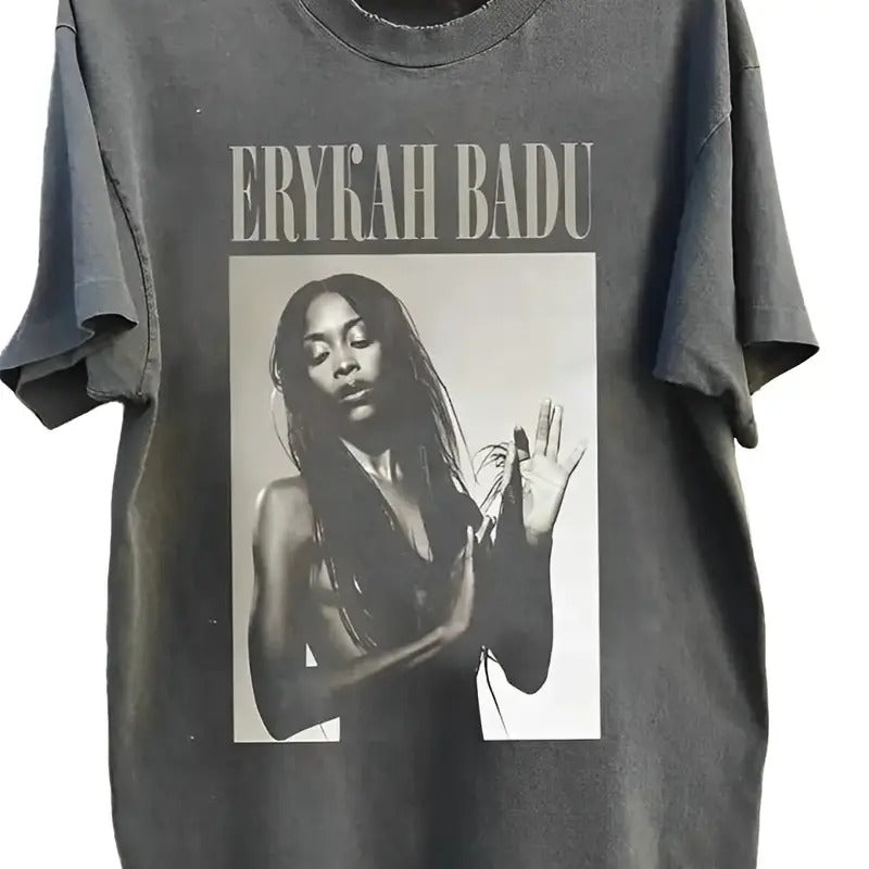Erykah Badu Collection For Men Women Unisex S to 5XL T-shirt Cotton Menswear Cotton Menswear Top Print Tshirt Streetwear