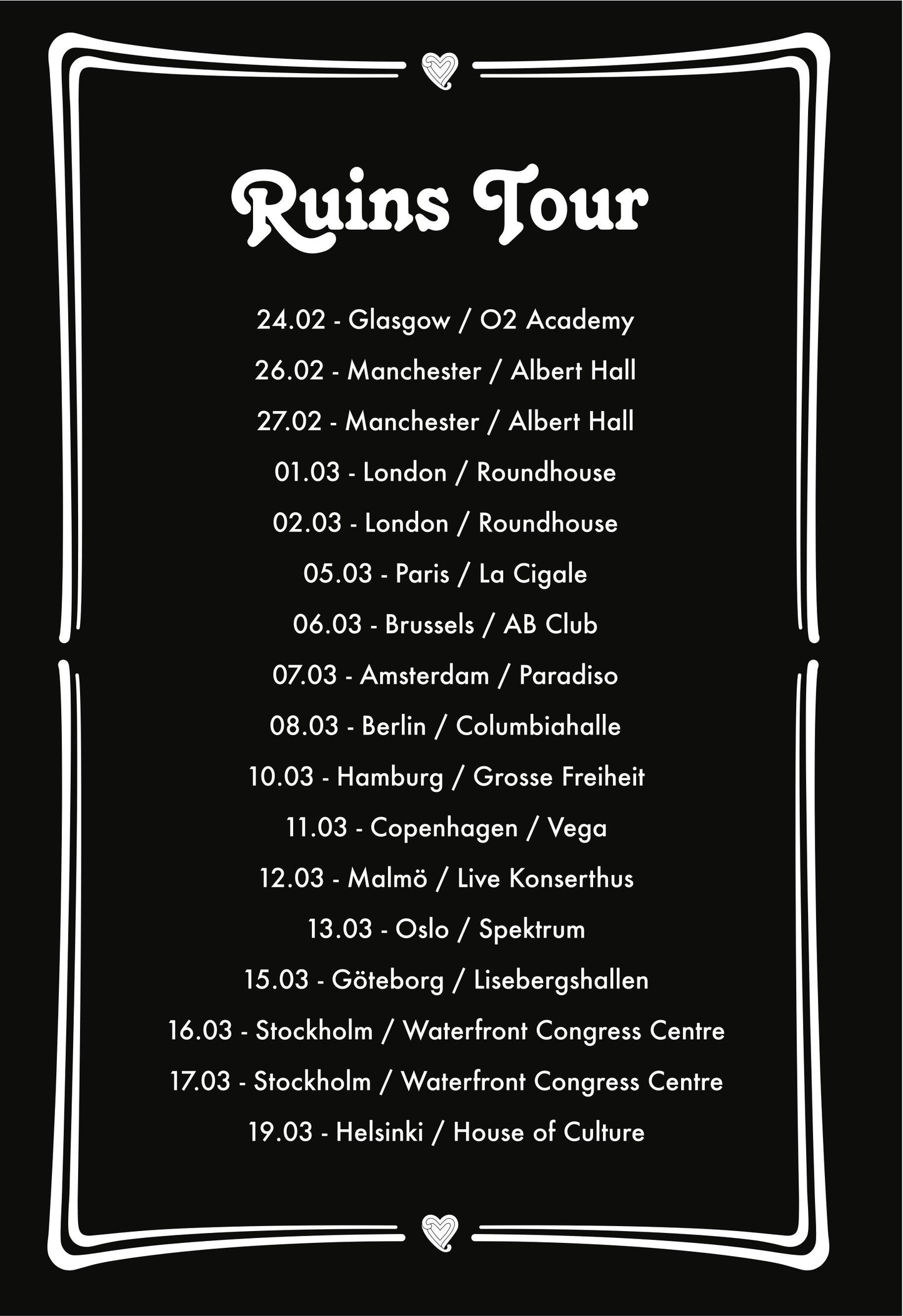 Ruins Tour T-shirt