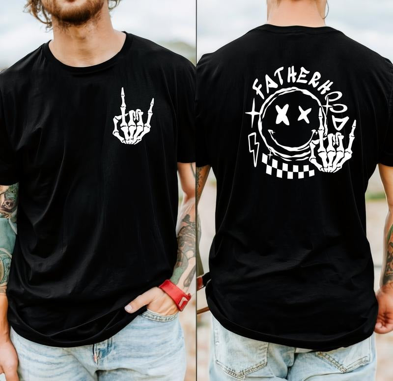 Fatherhood Backside Shirt Funny Dad Gift Beard Shirt Cool Dad Shirt Fathers Day Gift New Fathers Day Gift Best Dad Shirt Papa Shirt TK43GD