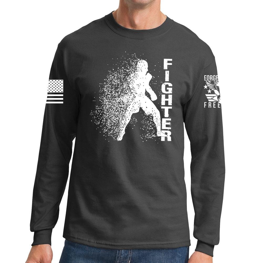 Fighter Silhouette Long Sleeve T-shirt Style001
