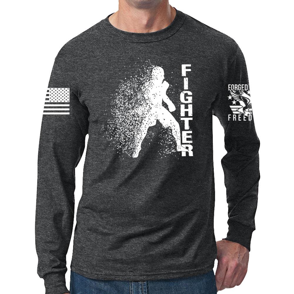 Fighter Silhouette Long Sleeve T-shirt Style001