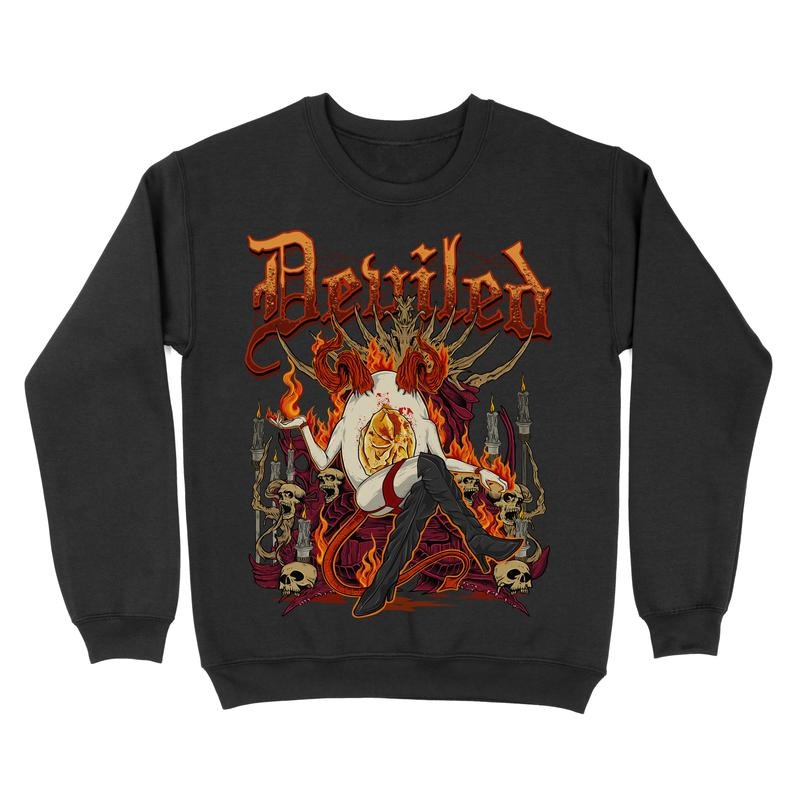 Fleece Crewneck Sweatshirt - Deviled Eggs Graphic