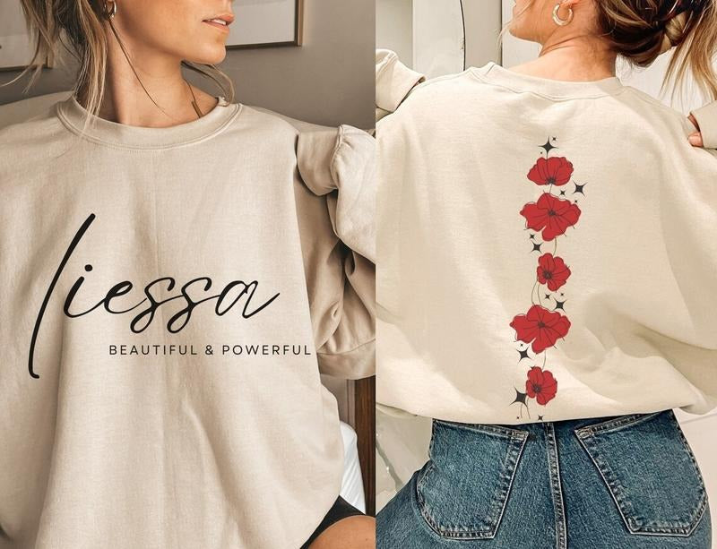 Flesh and Fire Crewneck, Meyaah Liessa Sweatshirt, FBAA Jennifer Armentrout Hoodie, From Blood and Ash Merch, FBAA Shirt, Acotar, Bookish Merch, Bookworm Womenswear Shirt