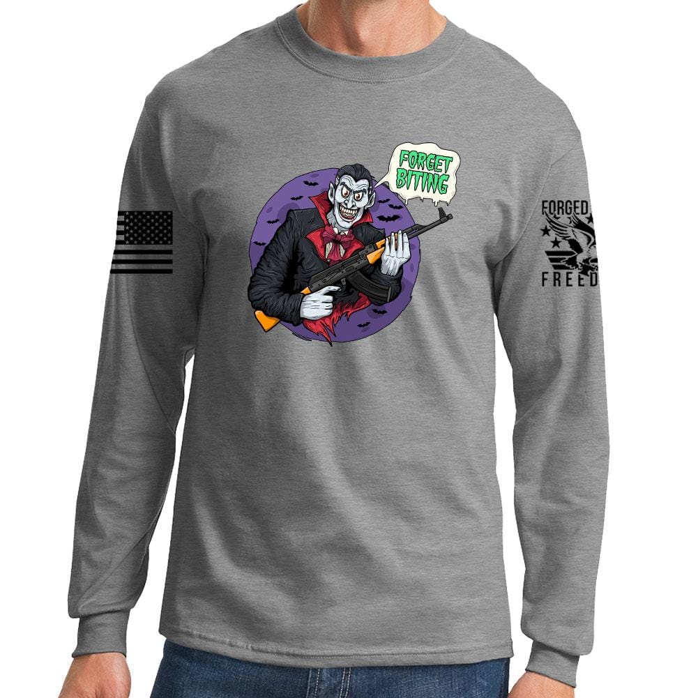 Forget Biting Long Sleeve T-shirt Style001