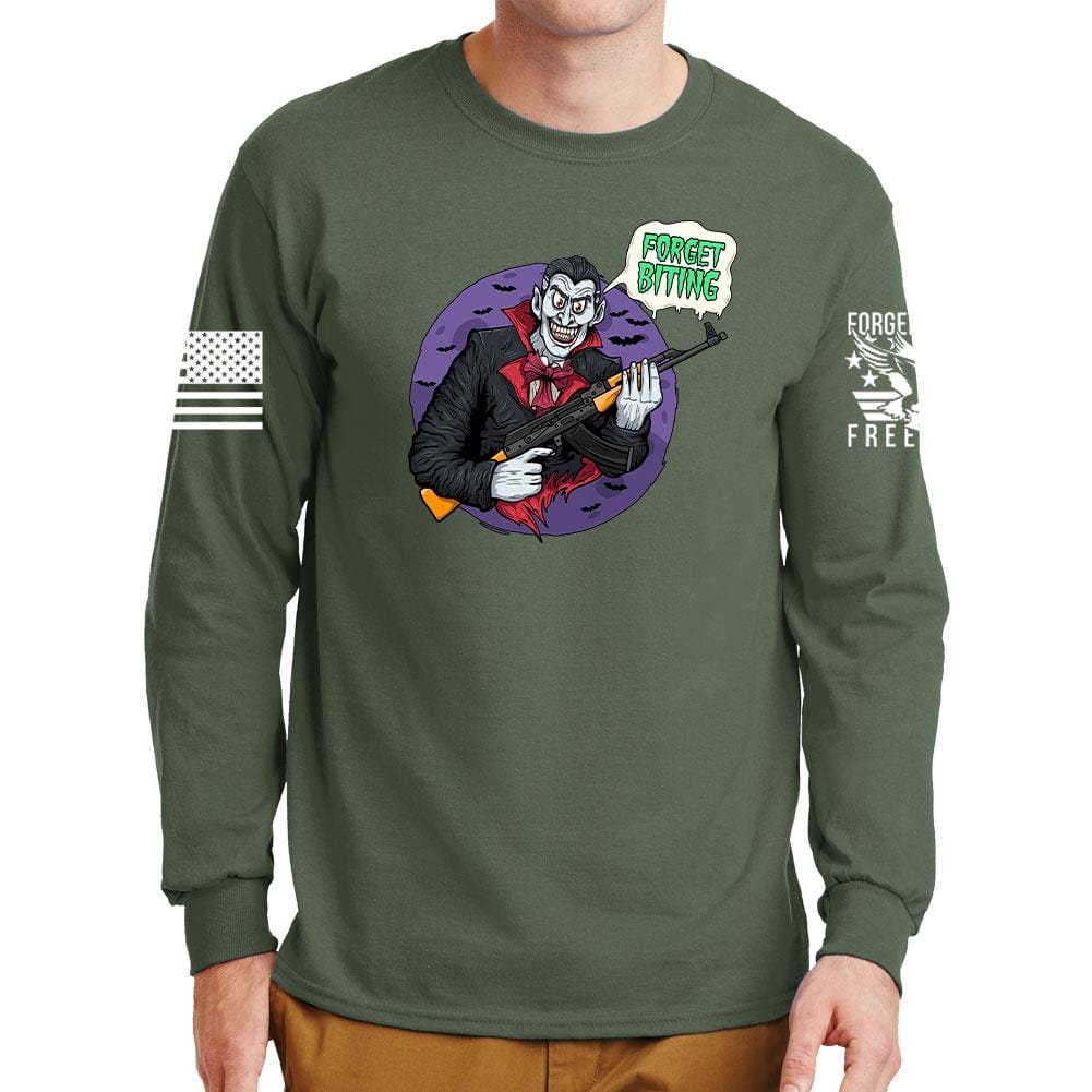 Forget Biting Long Sleeve T-shirt Style001